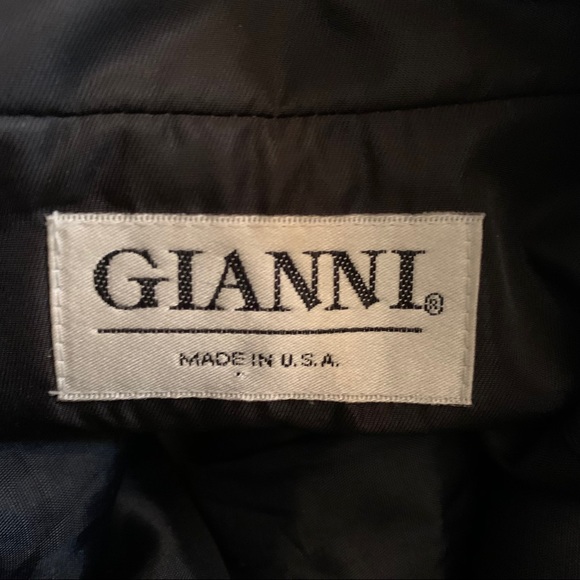 GIANNI Ladies Black Jacket Coat Dress Size 8 - Picture 5 of 6